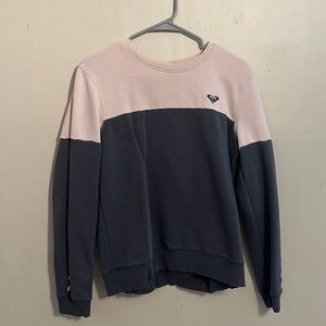 Pink and grey Roxy crewneck